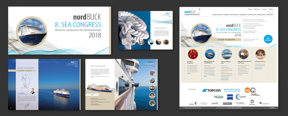 nordBLICK SEA CONGRESS 2018 Komplettausstattung Print / Layouts & RZ, Webdesign